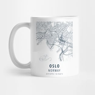 oslo norway simple map Mug